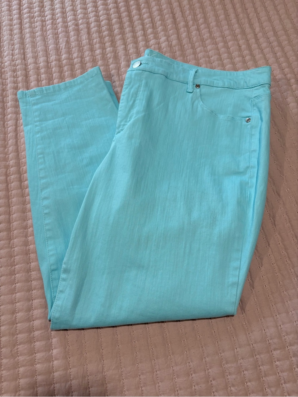 Gloria Vanderbilt Light Aqua Chinos